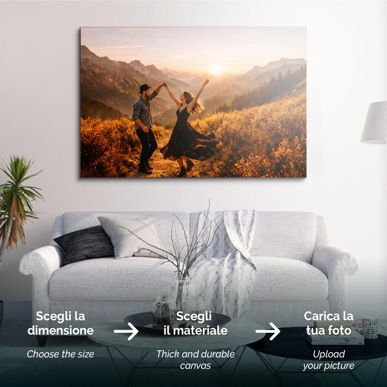 Giallobus - Niestandardowe obrazy - Spersonalizowany produkt - Standaard frame canvas - 70L x 100l cm - Druk zdjęć na płótnie i akrylu