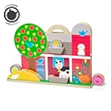 Melissa & Doug GO Tots Wooden Barnyard Tumble with 4 Disks - FSC Certified