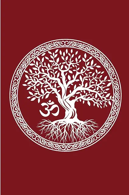 Tree Of Life OM Yoga Journal: 120-Page Blank Lined Notebook for Yoga Writing