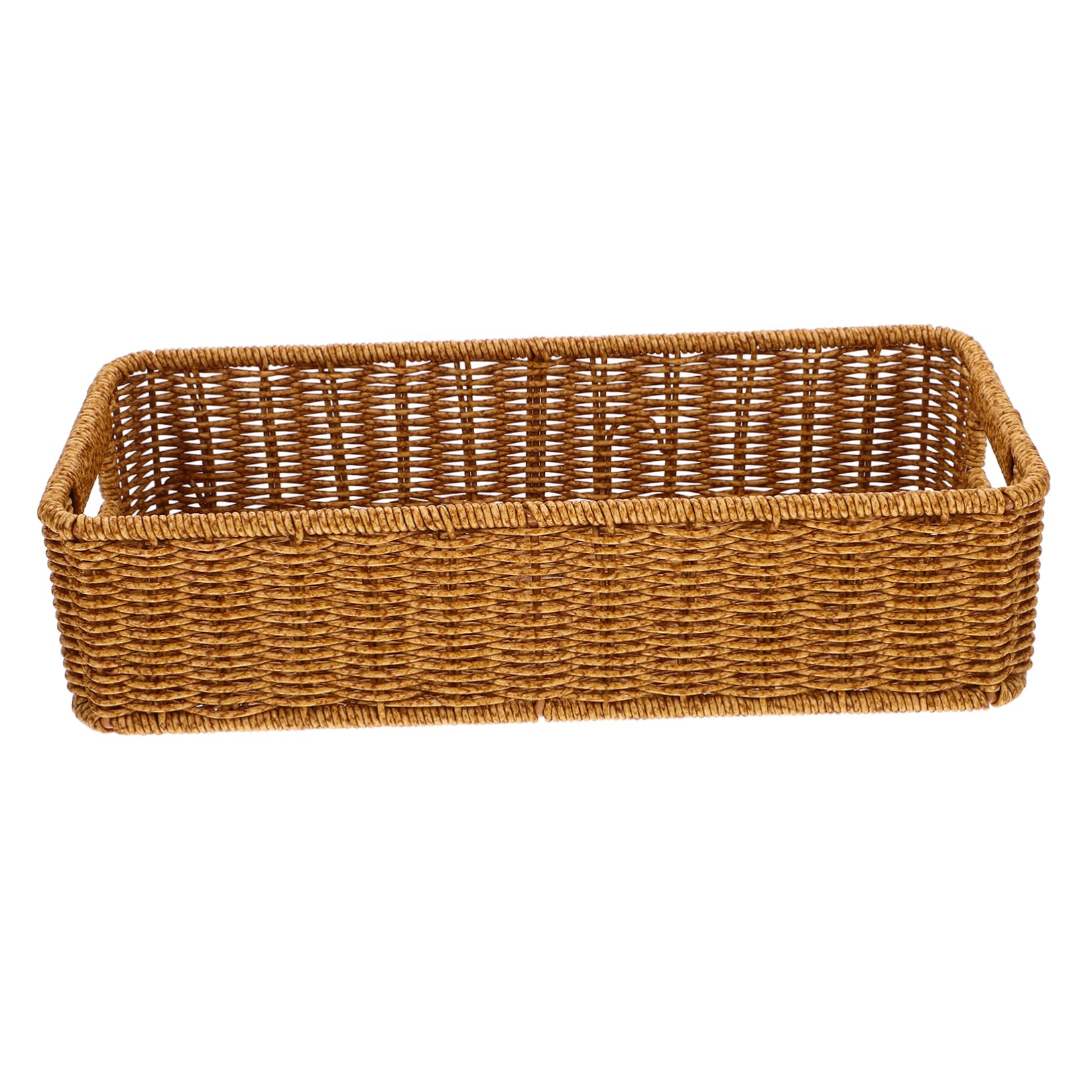 SOLUSTRE Stylish Practical Utensil Woven Cutlery Storage Basket Rattan Plait Kitchen Basket