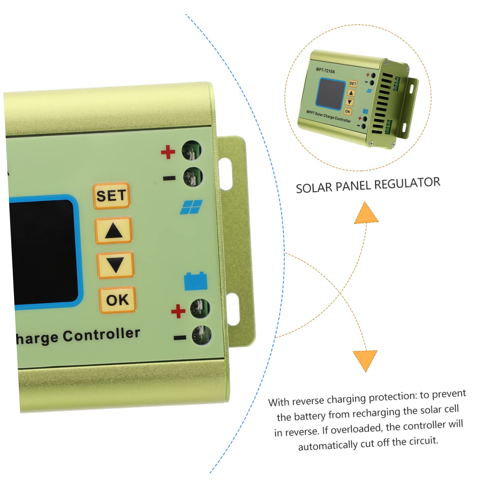 HANABASS Regolatore Di Carica Solare Display Lcd Supporto Multifunzione Guscio Design Ad Alta Velocità Potenza in Uscita Per Pannelli Solari Da Controllo Termico Avanzato