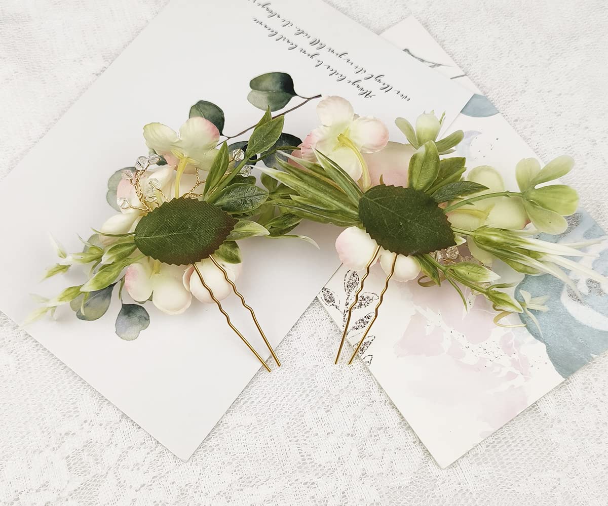 Amazon.com : MAFELOE Women Hair Side Comb Artificial Flower 
