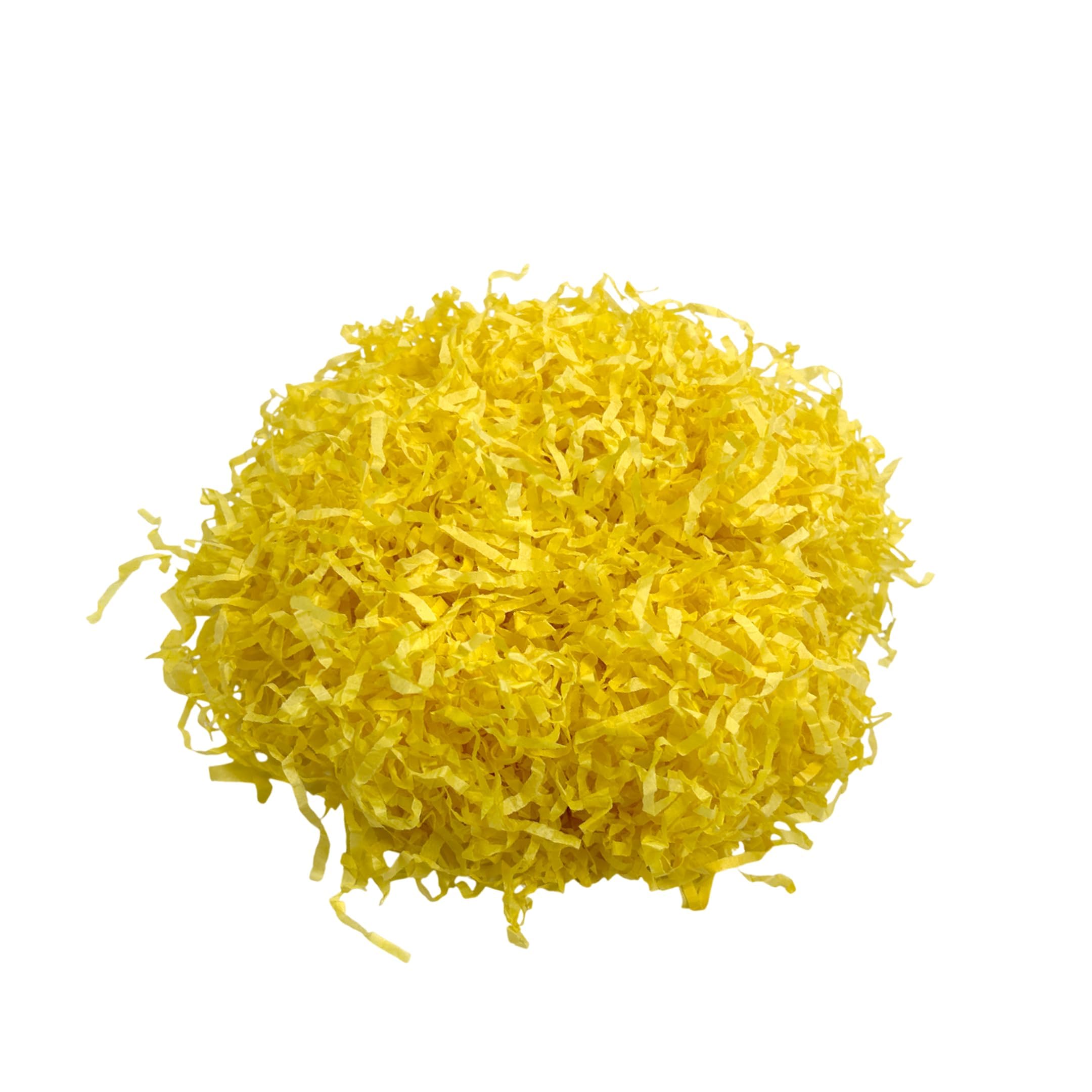 1kg Yellow Shredded Tissue Paper for Hampers, Soft to the Touch, Ideal Hamper Filling, Christmas, Baby Shower and Gift Packaging Filler