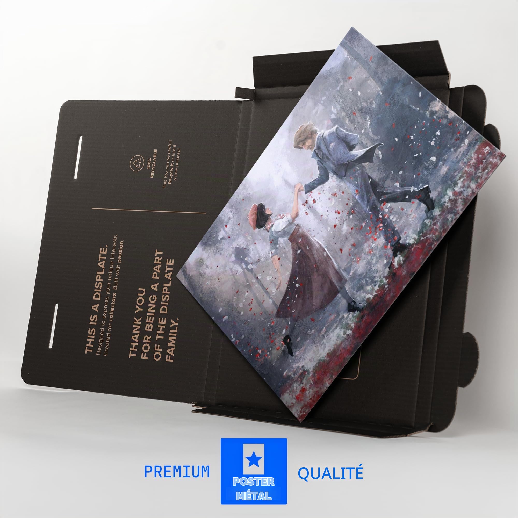 Displate Officiel Clair Obscur: Expedition 33 Poster - Sophie and Gustave - Métallique Fixation Magnétique Licence Officielle Image Affiche de Haute Qualité 45 cm x 32 cm