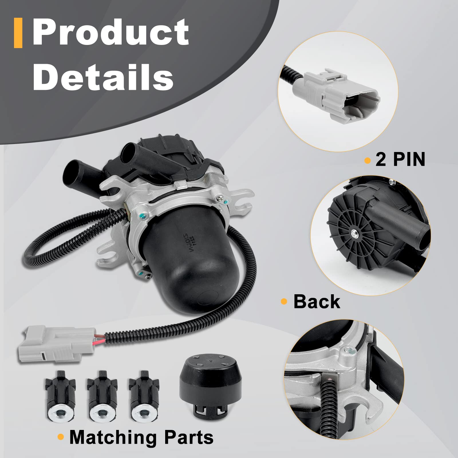 Secondary Air Pump For 2007-2013 Toyota Land Cruiser Tundra Lexus LX570 5.7L V8 - View #7