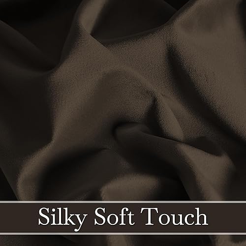 Miniatura 159 de RYB HOME - Cortinas de terciopelo beige, cortinas decorativas resistentes con pestaña trasera, cubierta de privacidad para oscurecer habitación