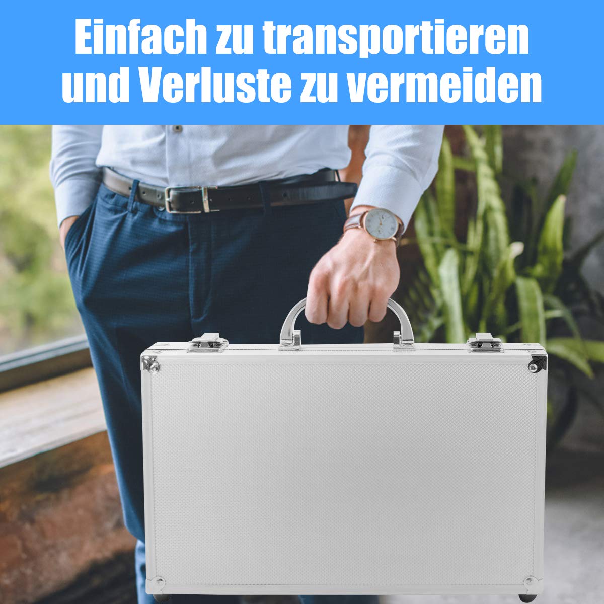 GOPLUS 103tlg. Reinigungsset zur Waffenpflege und Waffenreinigung, Reinigungsgarnitur Waffenreinigung Universal, Waffenrenigung Set mit Transportkoffer, inkl. Messingbürste Bürsten
