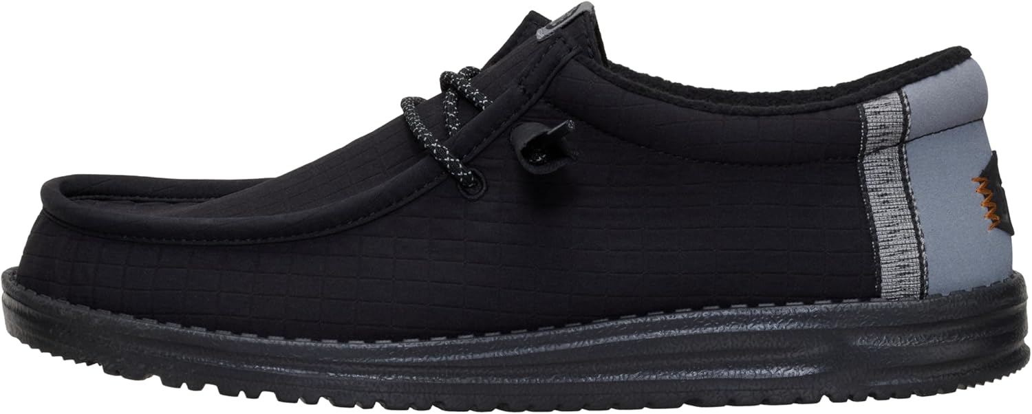 HEYDUDE Men’s Wally Quilted Slip-On Loafers | Lightweight Comfortable Casual Moc Toe Everyday Shoes