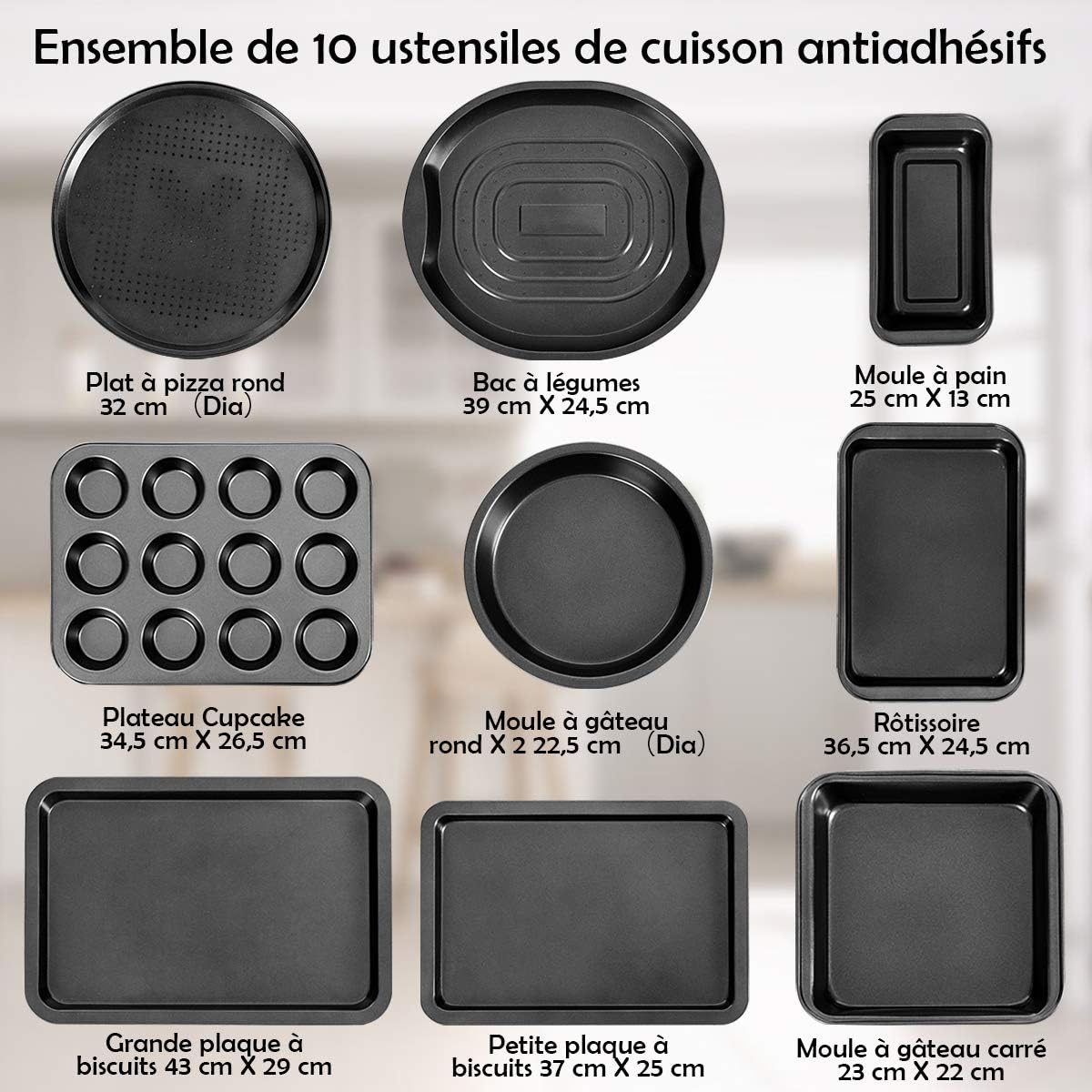 Moules A Patisserie Patisserie Loclic Com Moule A Gateau Rectangulaire Ustensiles De Cuisson En Acier Au Carbone 33x23cm Avec Finition Texturee Plat Pour Cuisson Au Four De Petits Pains Lasagnes Plaque A Patisserie