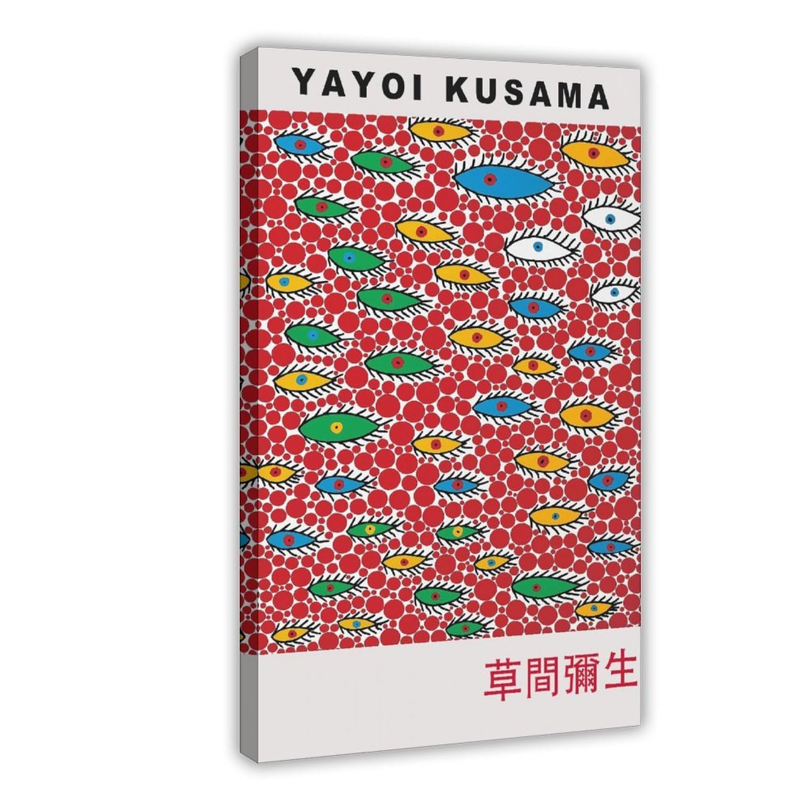 MWCGHA YAYOI KUSAMA Eyes Flying In The Sky Poster Canvas Poster for Office Decor Gift