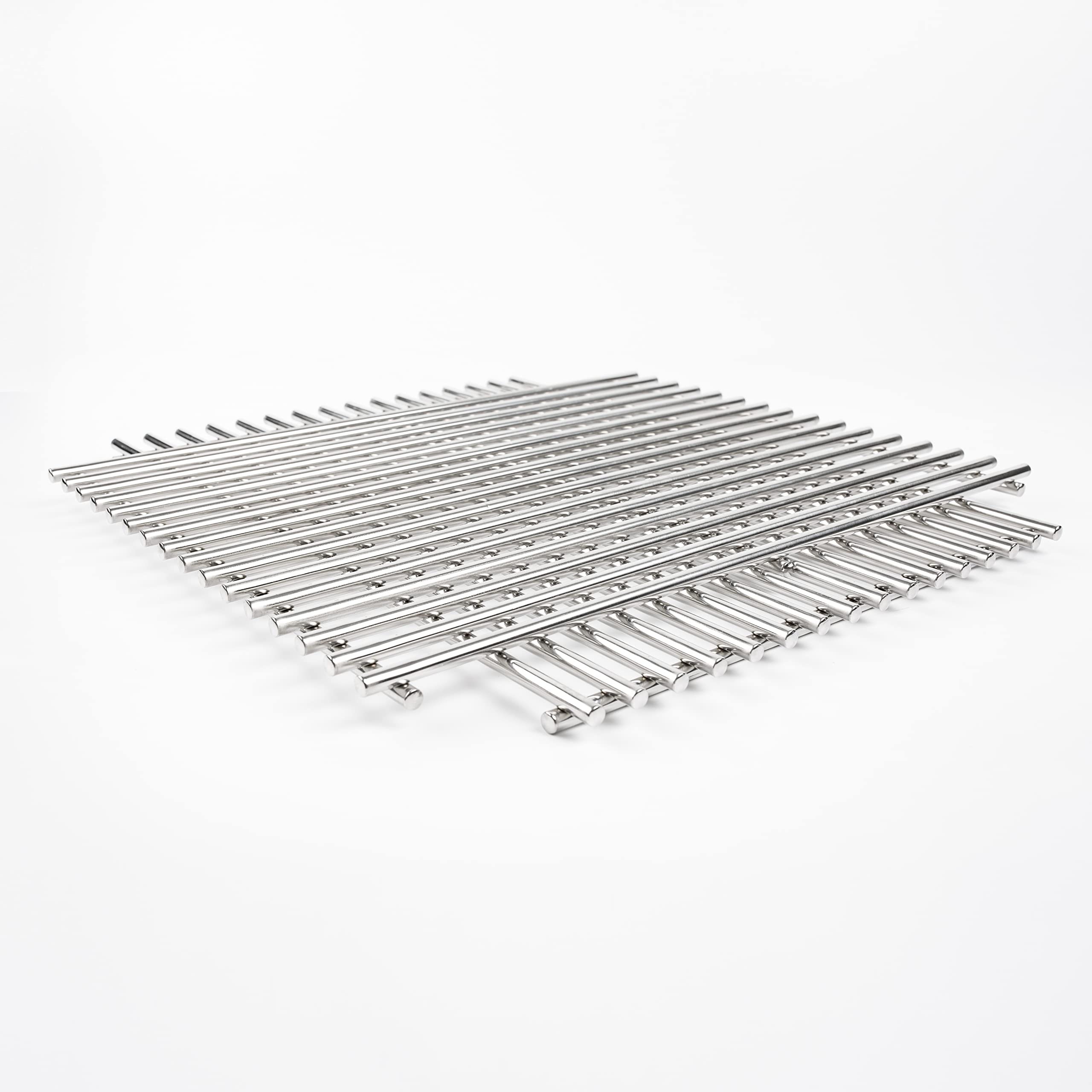 7527 44CM Acciaio Inox Griglie di Cottura Parti di Ricambio per Weber Spirit 300 Series, Spirit 700, Genesis Silver Gold B/C, Griglie di Cottura (con manopola Laterale),Set di 2