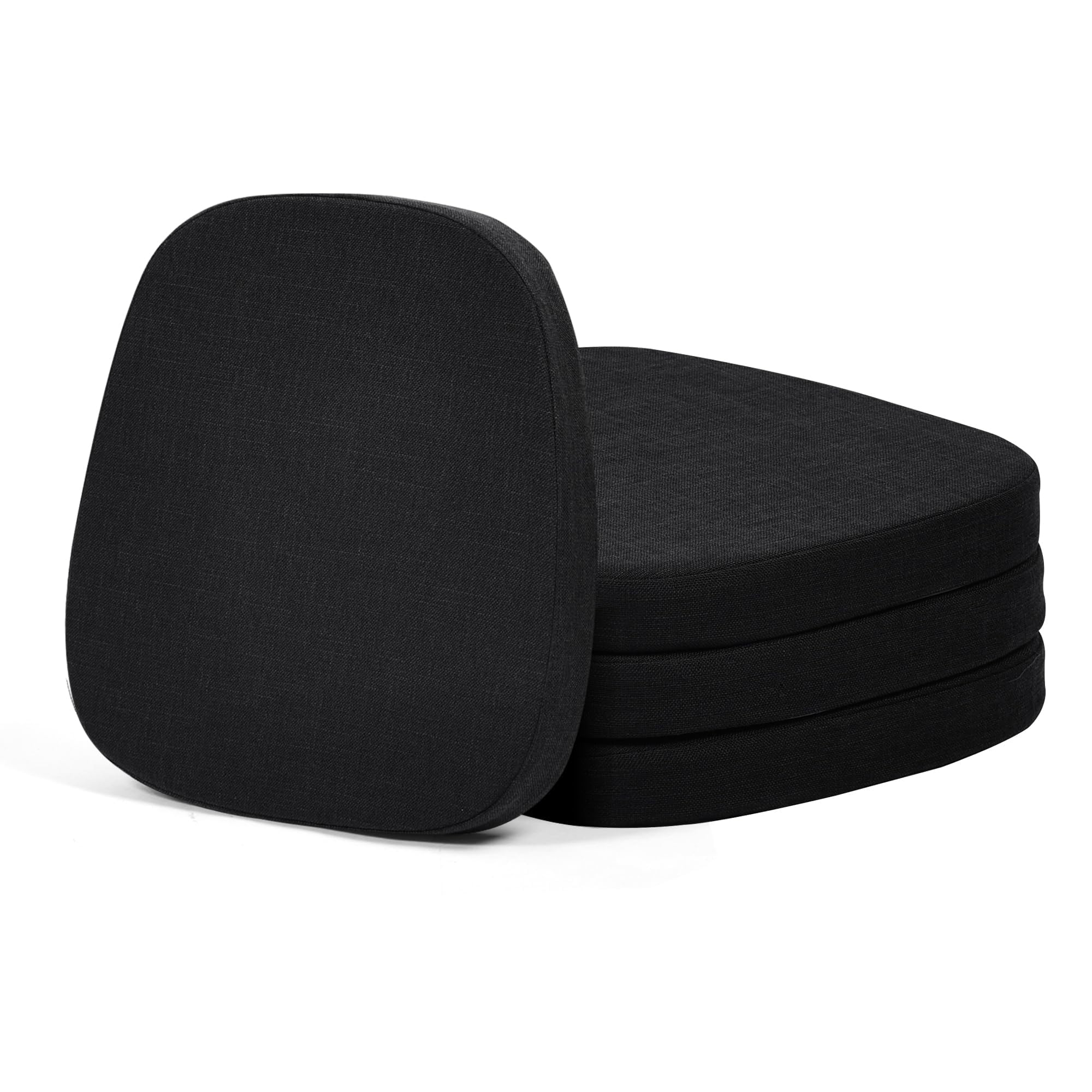 baibu Memory Foam Metal Chair Cushions Black