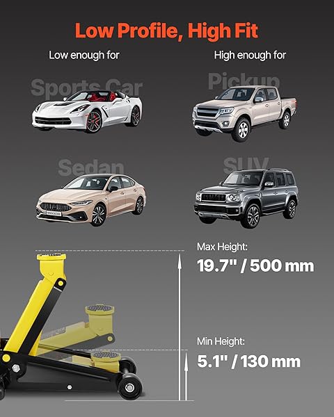 VEVOR 3-Ton Low-Profile Floor Jack 3