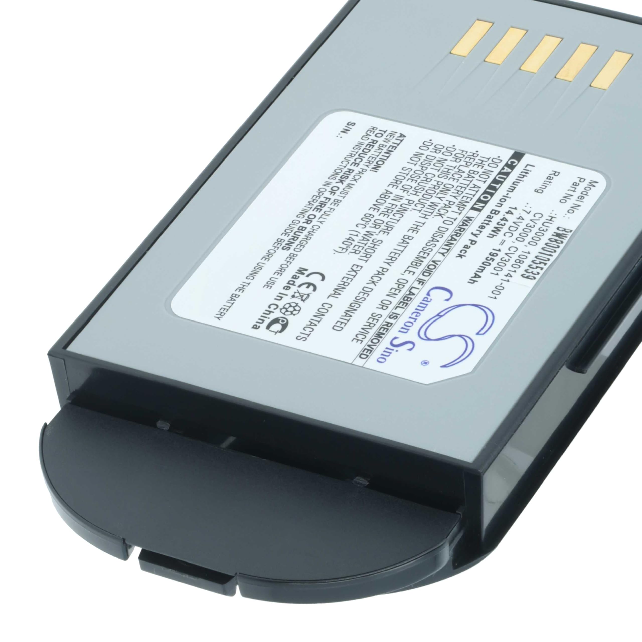 vhbw batteria compatibile con Psion Teklogix 7535, 7535 G2, 7530 G2, 7530, 7535LX lettore di codici a barre, POS (1950mAh, 7,4V, Li-Ion)
