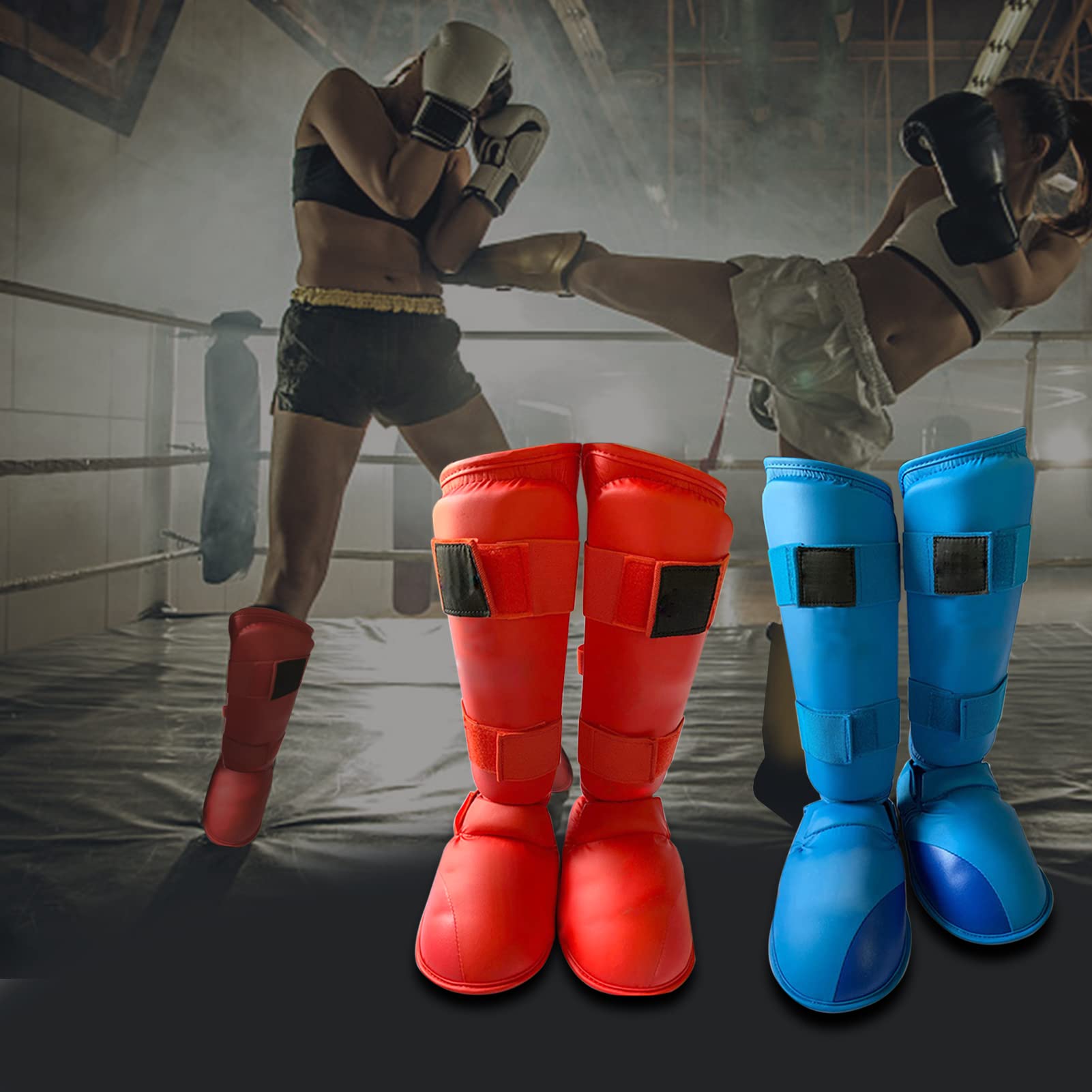 Parastinchi per arti marziali, boxe, kickboxing, muay thai, allenamento, palestra, sport