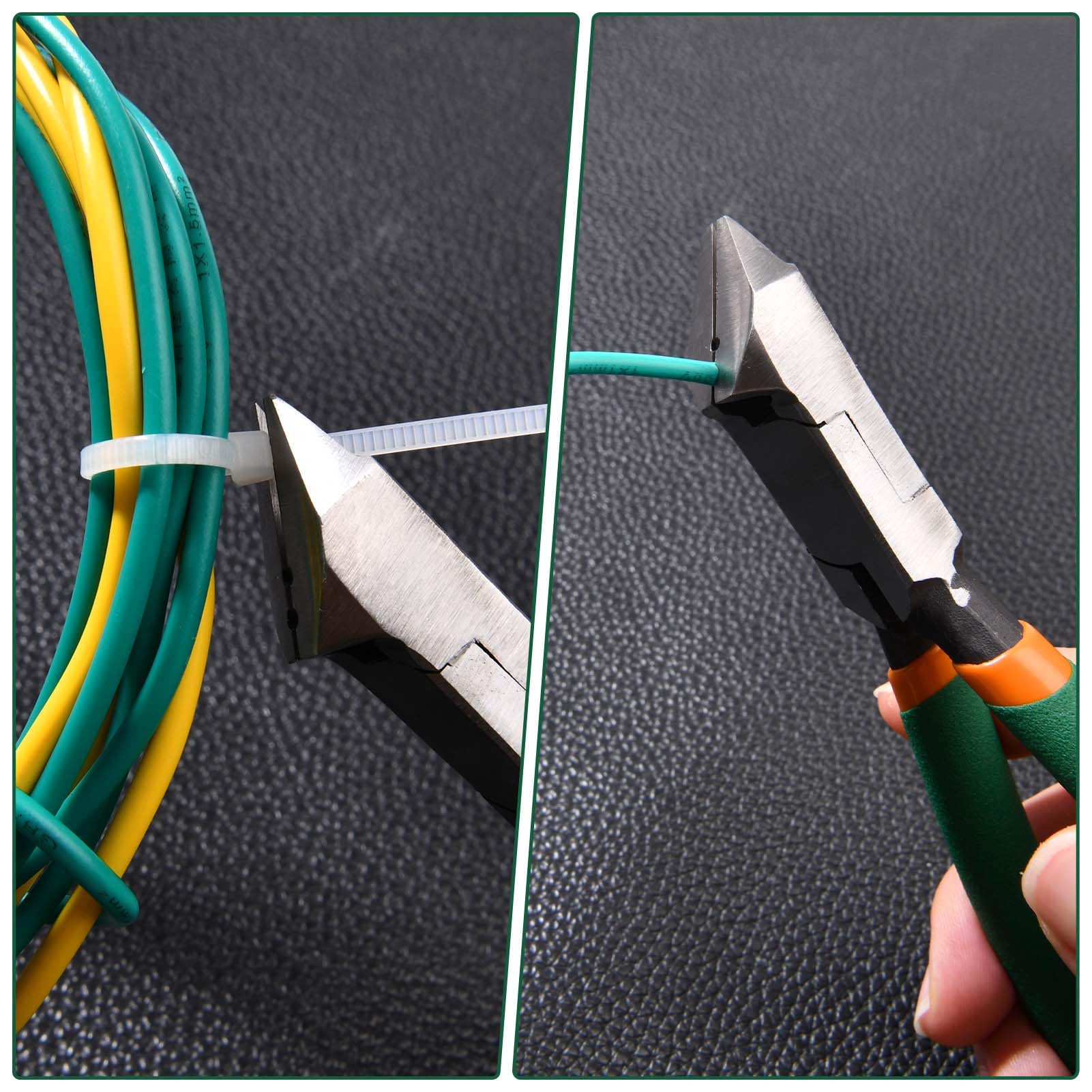 GOLD DEER 45 Angled Diagonal Pliers for Flush Cut Plastics Wire Cutters with Wire Stripping Holes Wire Side Cutters Clippers Flush Cutter Wire Snips for Jewelry Making Electronic - Image 3