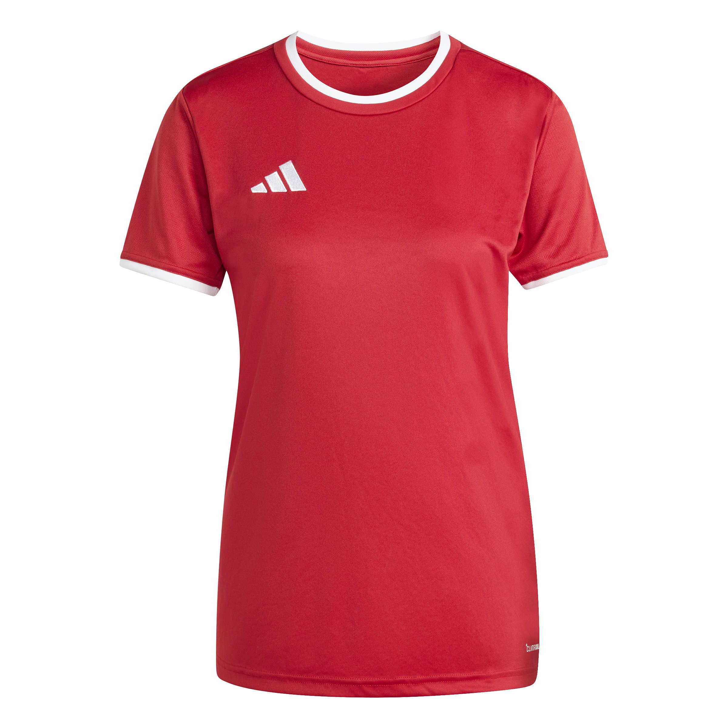 adidas Women's Entrada26 Jersey Shirt, Team Power red 2/White, L