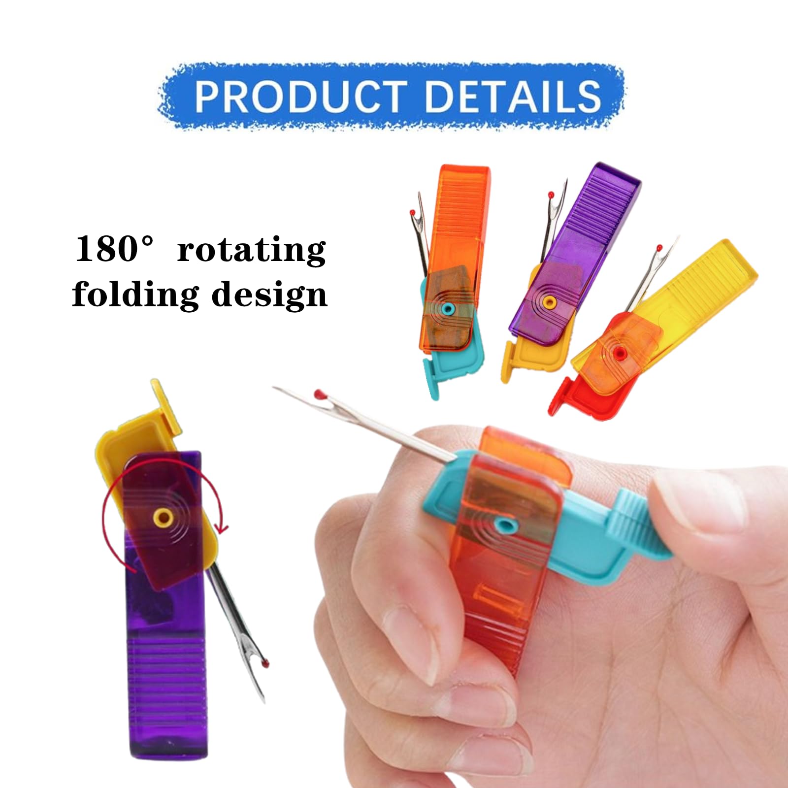 6 piezas de desgarrador profesional de hilo de coser, herramienta de extracción de puntadas, removedor de hilo de coser plegable, cortador de hilos para costura, manualidades, quitar dobladillos y