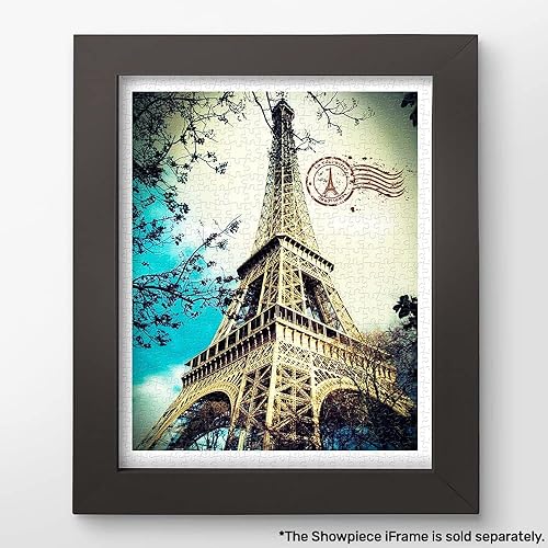 Miniatura 2 de Pintoo Rompecabezas de 500 piezas para adultos Torre Eiffel hermoso rompecabezas de plástico para decoración del hogar, cero polvo, fácil