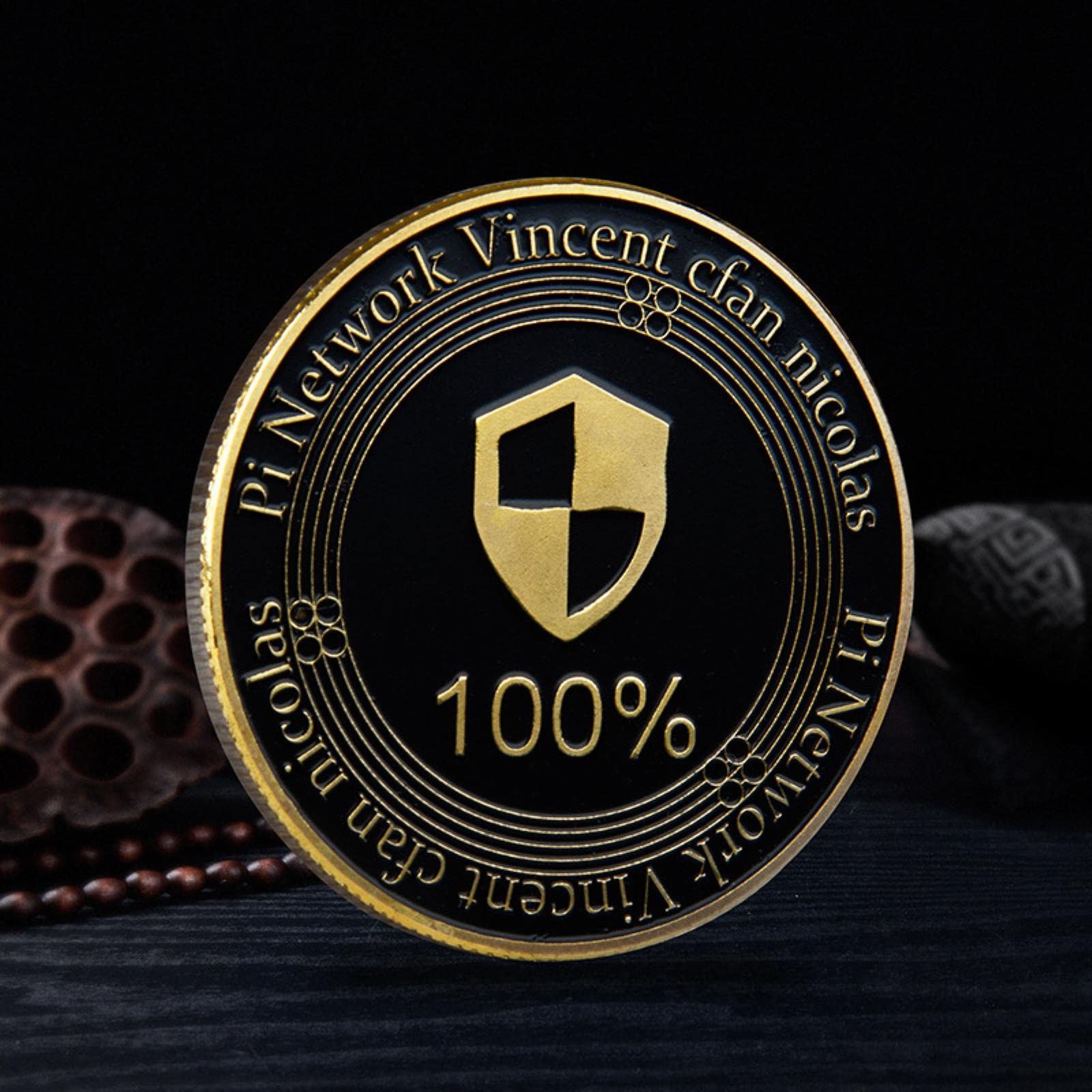 Amazon.co.jp: PI COINゴールドネットワーククリプトカレンシーニューコレクションシルバーメッキ土産物ギフトクリプトココイン記念ビットコインホーム装飾  : ホビー