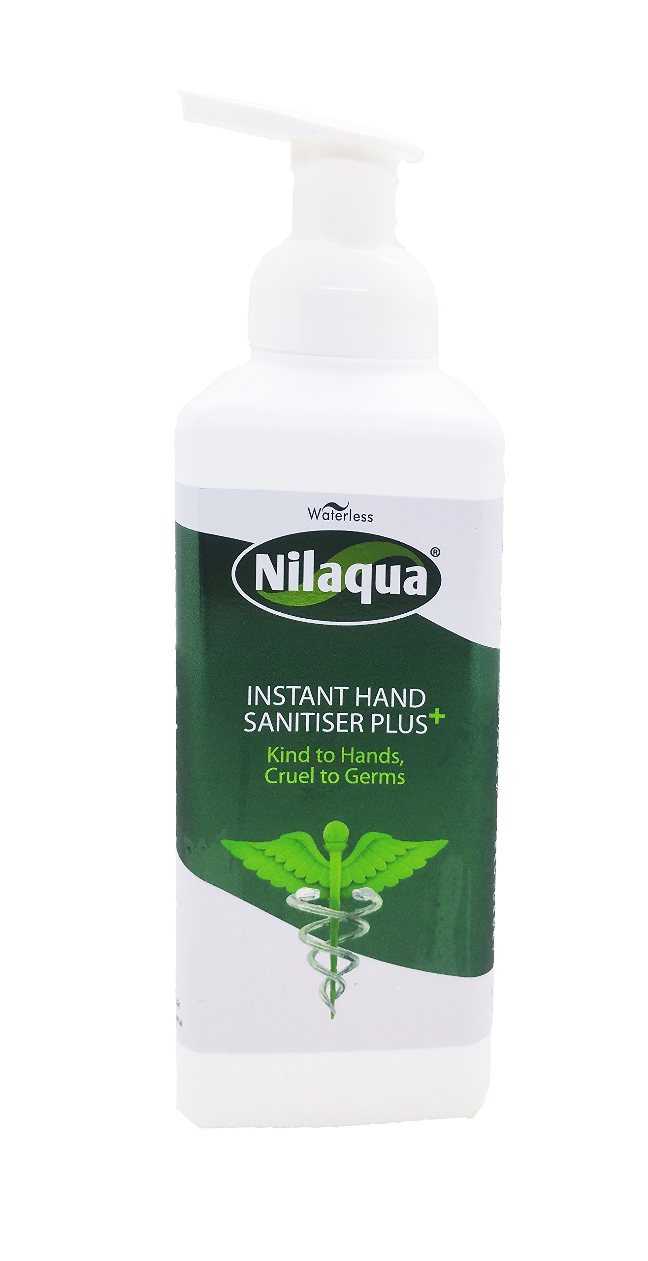 Nilaqua Foaming Hand Sanitiser Foam, Alcohol Free and Fragrance Free, Kind To Hands and Non Drying 500ml. 99.99% | Hospital Grade| Antibacterial and Antiviral | Effective against flu viruses.