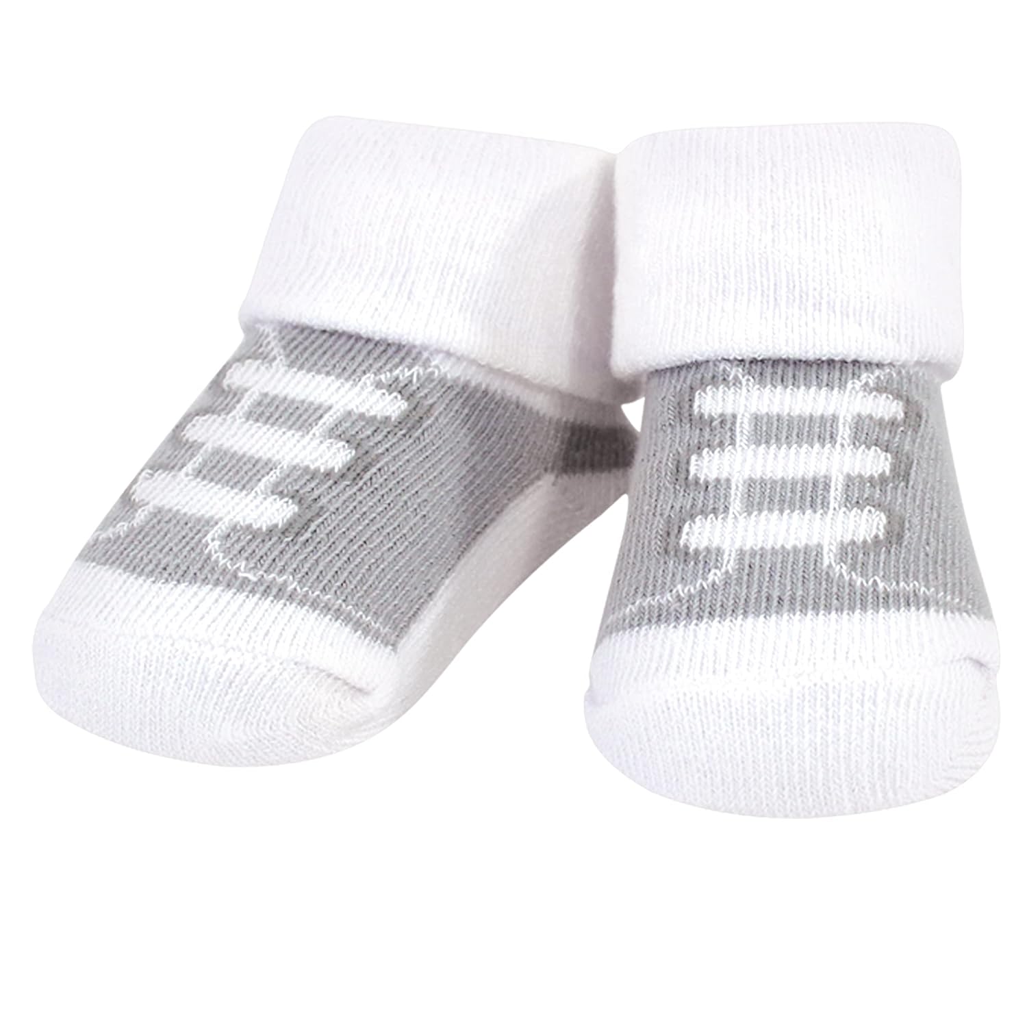 Hudson Baby Unisex Baby Cotton Bib and Sock Set, Modern Safari Animals, One Size : Baby