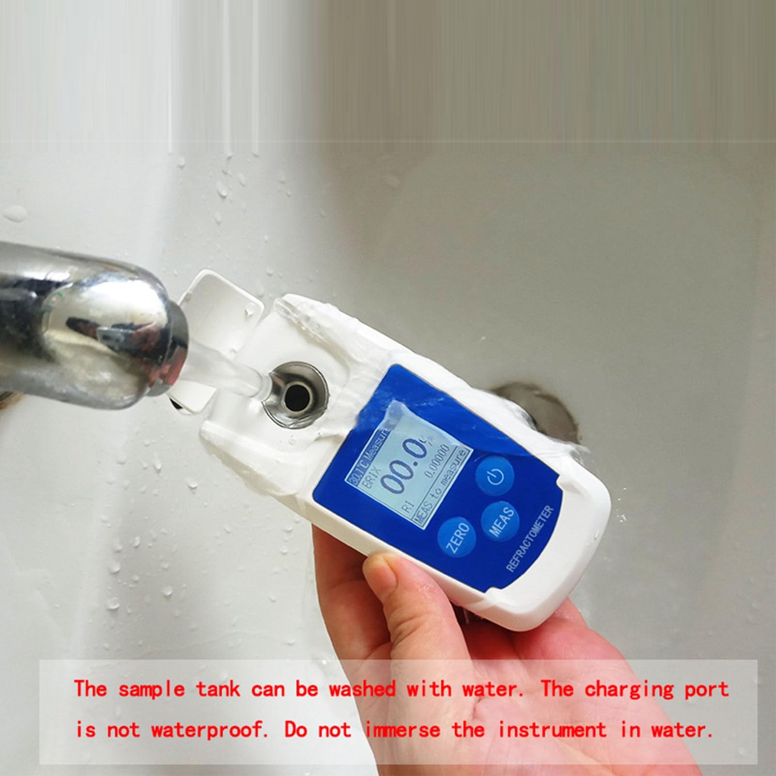Digital Brix Refractometer, Brix Meter Tester Sugar Meter for Fruit Juices Drink Beverages Suger Content Test Measurement for Sugar Solutions Food