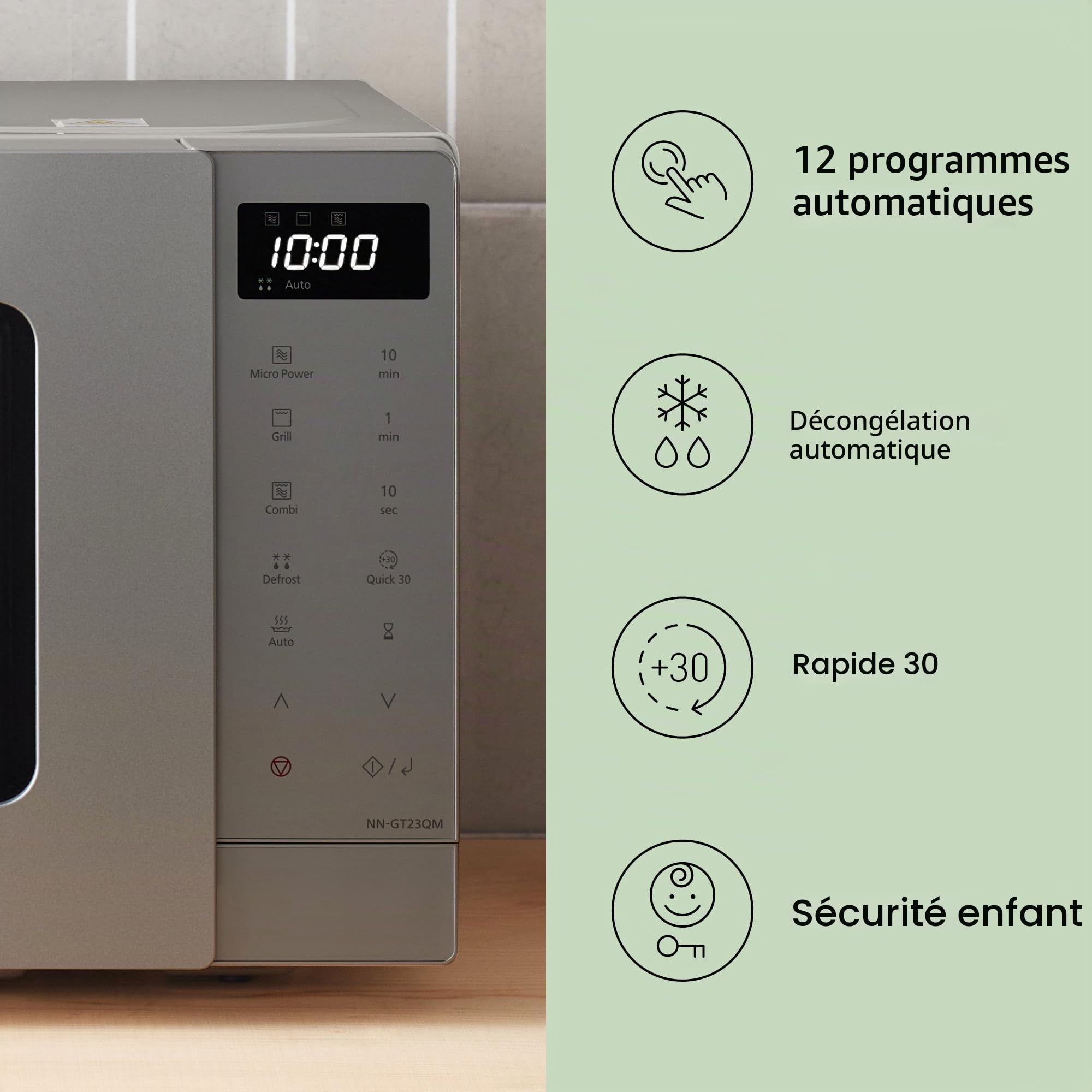 PANASONIC 20L GRILL/MICROWAVE COMBO