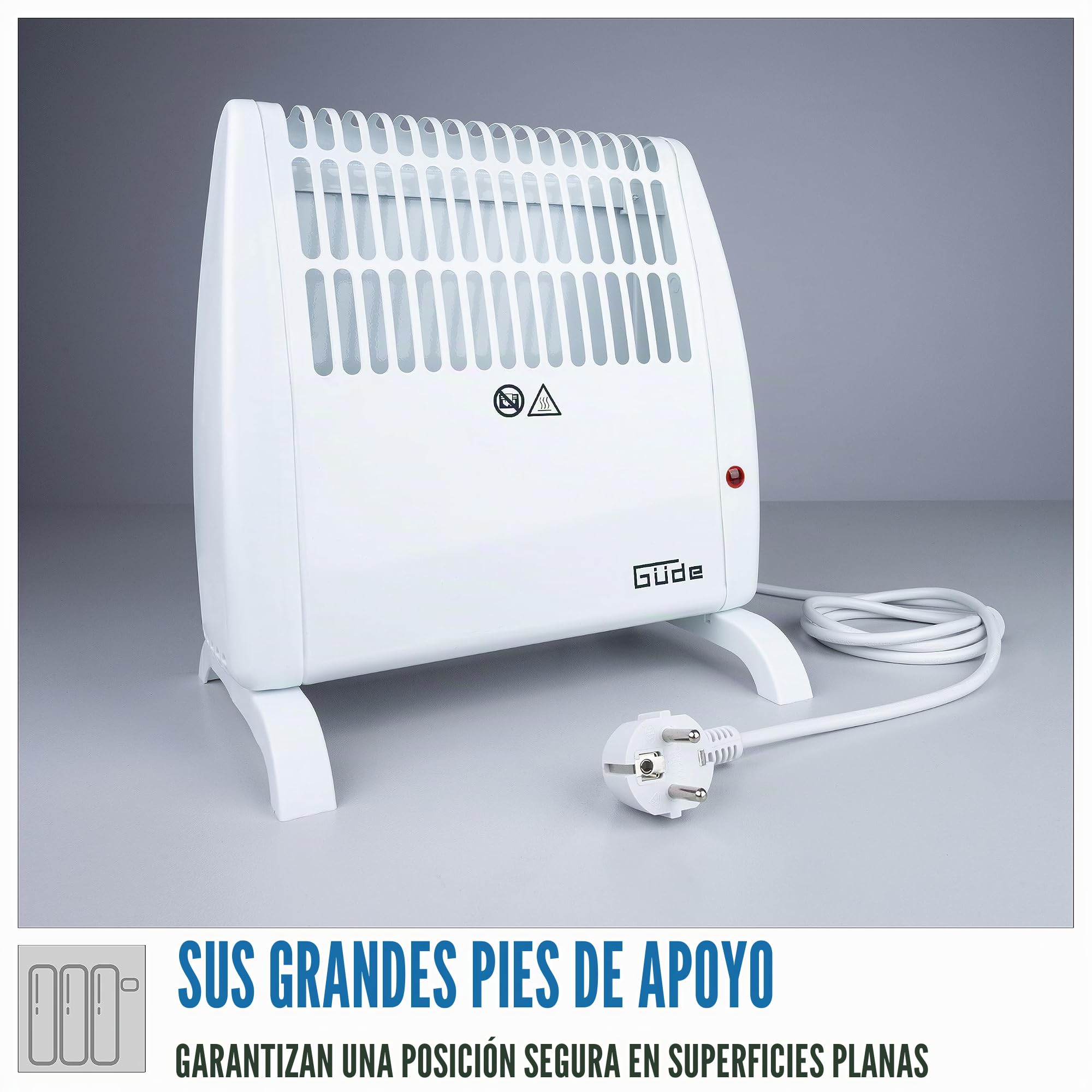 Güde Protector de heladas GFW 520 (450-520 W de potencia calorífica, 10 m³ de capacidad máxima de calefacción, termostato regulable sin niveles, función de protección contra heladas, protección contra
