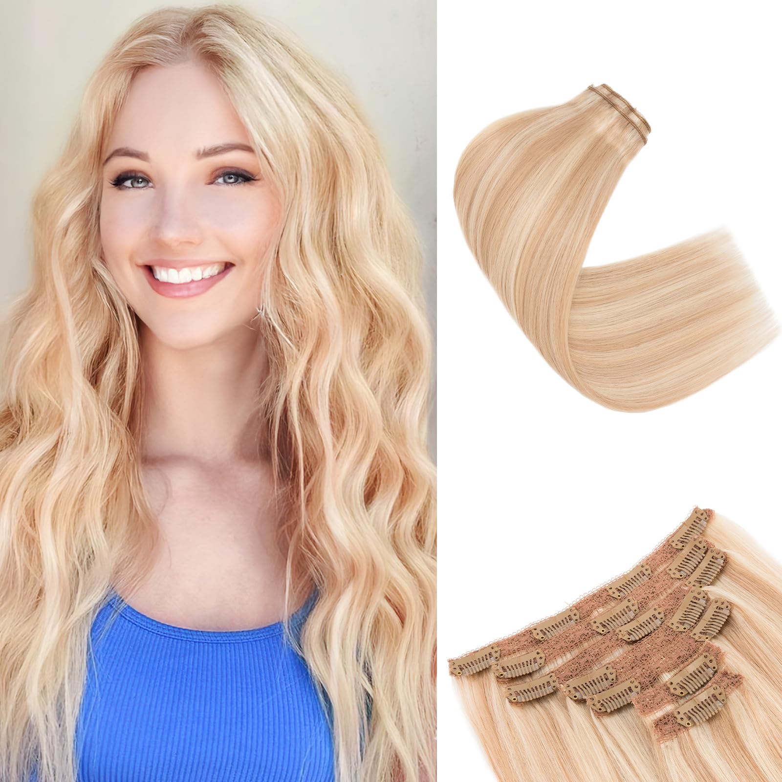 SEGOHAIR Clip in Hair Extensions Human Hair