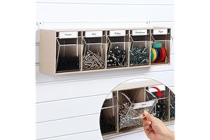 5 Tilt Out Storage Bins for Slatwall