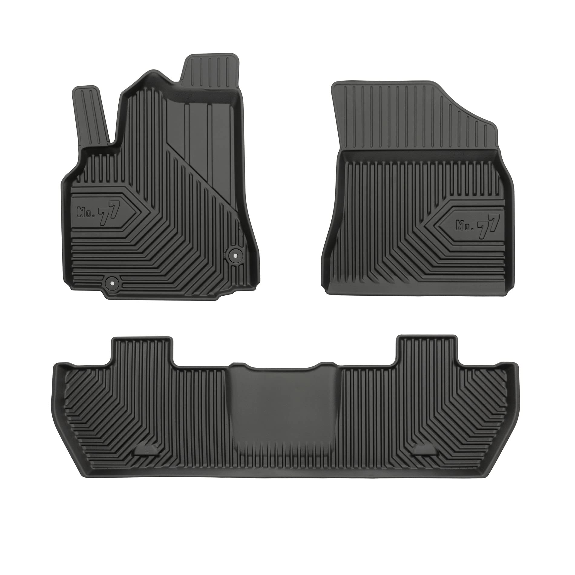 FROGUM No.77 Tapis de Sol Voiture Toutes Saisons pour Citroën Berlingo II 2008-2018, pour Peugeot Partner II 2008-2018 | Matériau TPE Durable