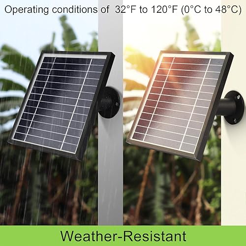 Miniatura 2 de Versión actualizada Uogw - Carga de panel solar para Blink Outdoor 3 generación Blink XTXT2 cámara, con batería recargable interna de 2500 mAh,