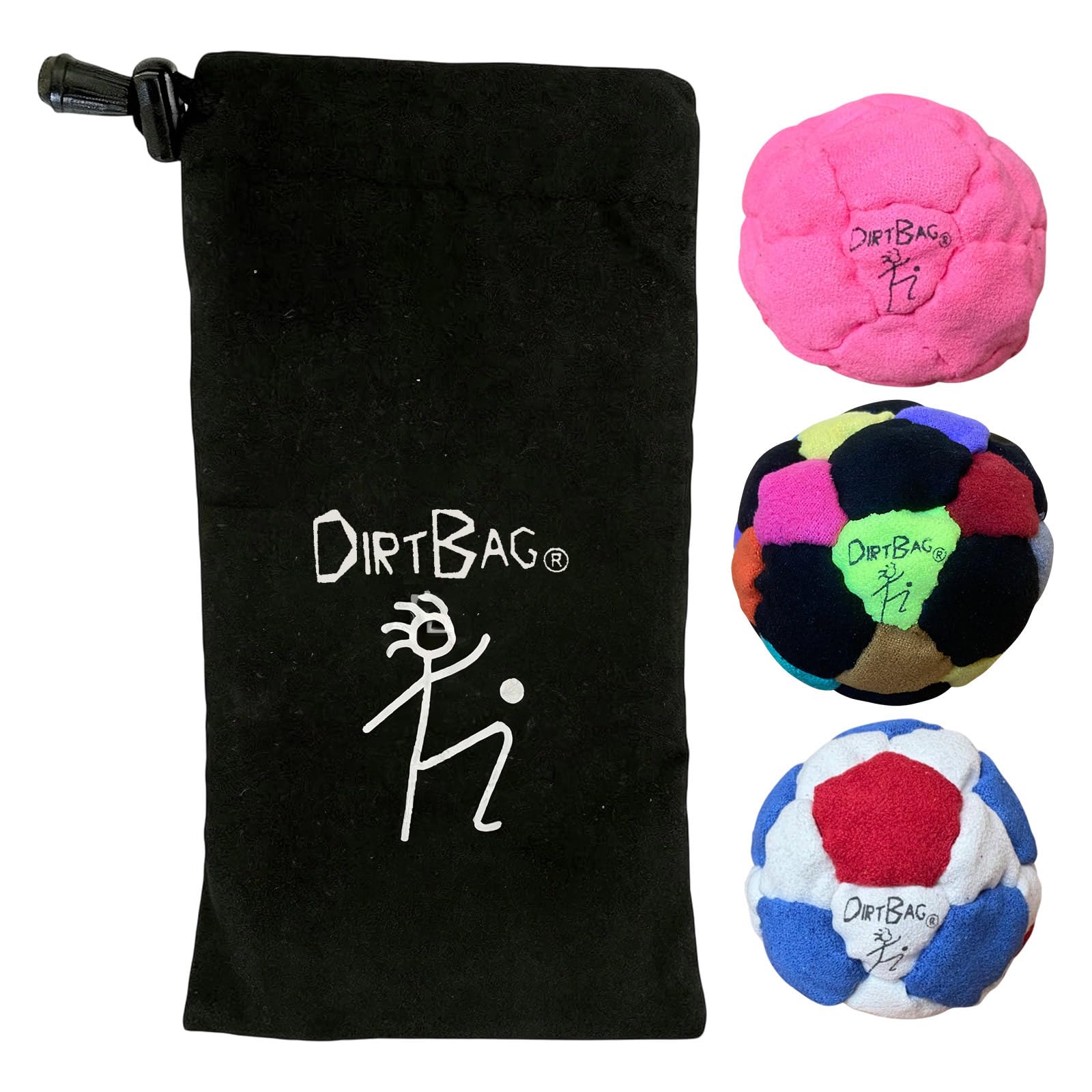 Dirt Bag Hacky Footbag Sack for Adults & Kids Professional Sand Filled Hacky Ball - Durable Dirt Footbags for Foot Sports, Beginners Outdoor (LY-A)