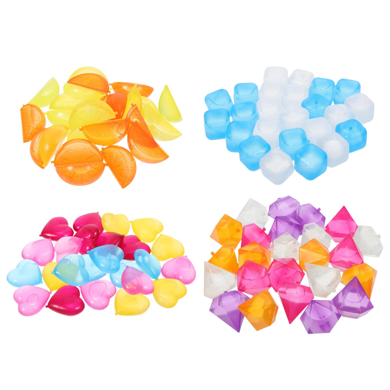 Gadpiparty 96 Glaçons Réutilisables en Plastique Transparent Lot de 96 Pièces pour Boissons Froides et Paquet à Déjeuner Design Solide et Élégant