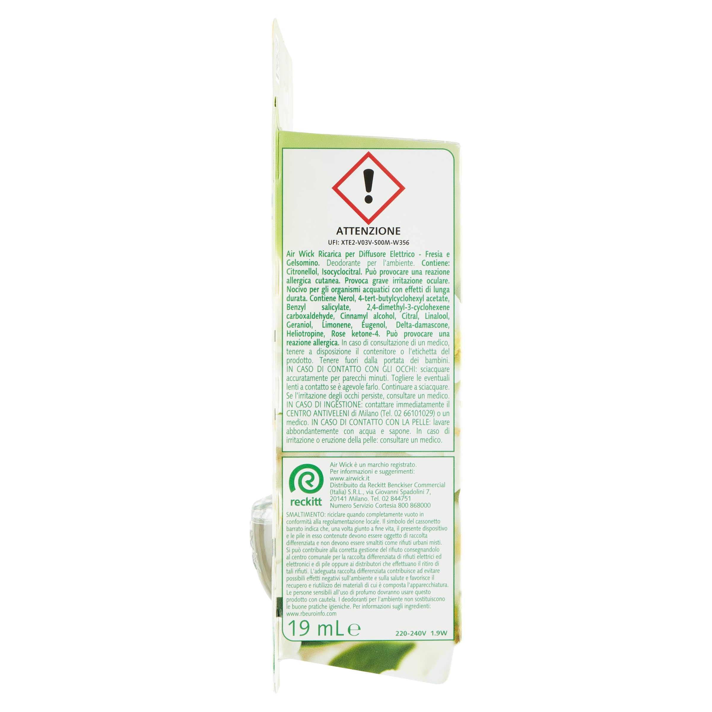 Airwick Kit Diffusore Elettrico di Oli Essenziali, Confezione da 12 Kit (Gadget e Ricarica), Profumatore per Ambienti Elettrico, 6 alla Fragranza di Lavanda, 6 Vaniglia