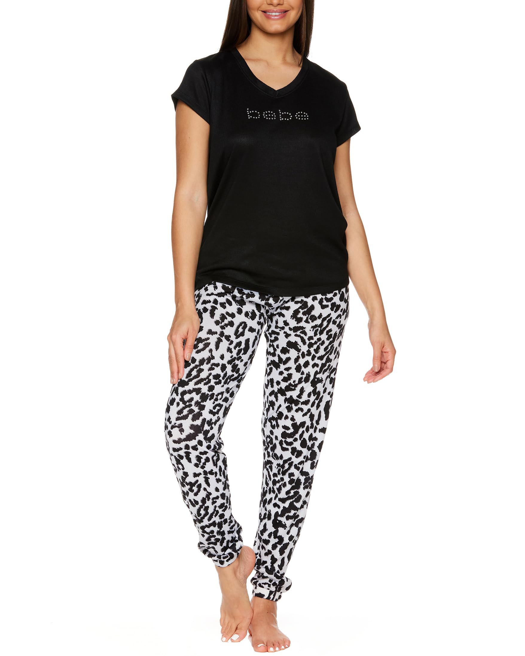 bebe Pajama Set - Black, 1X