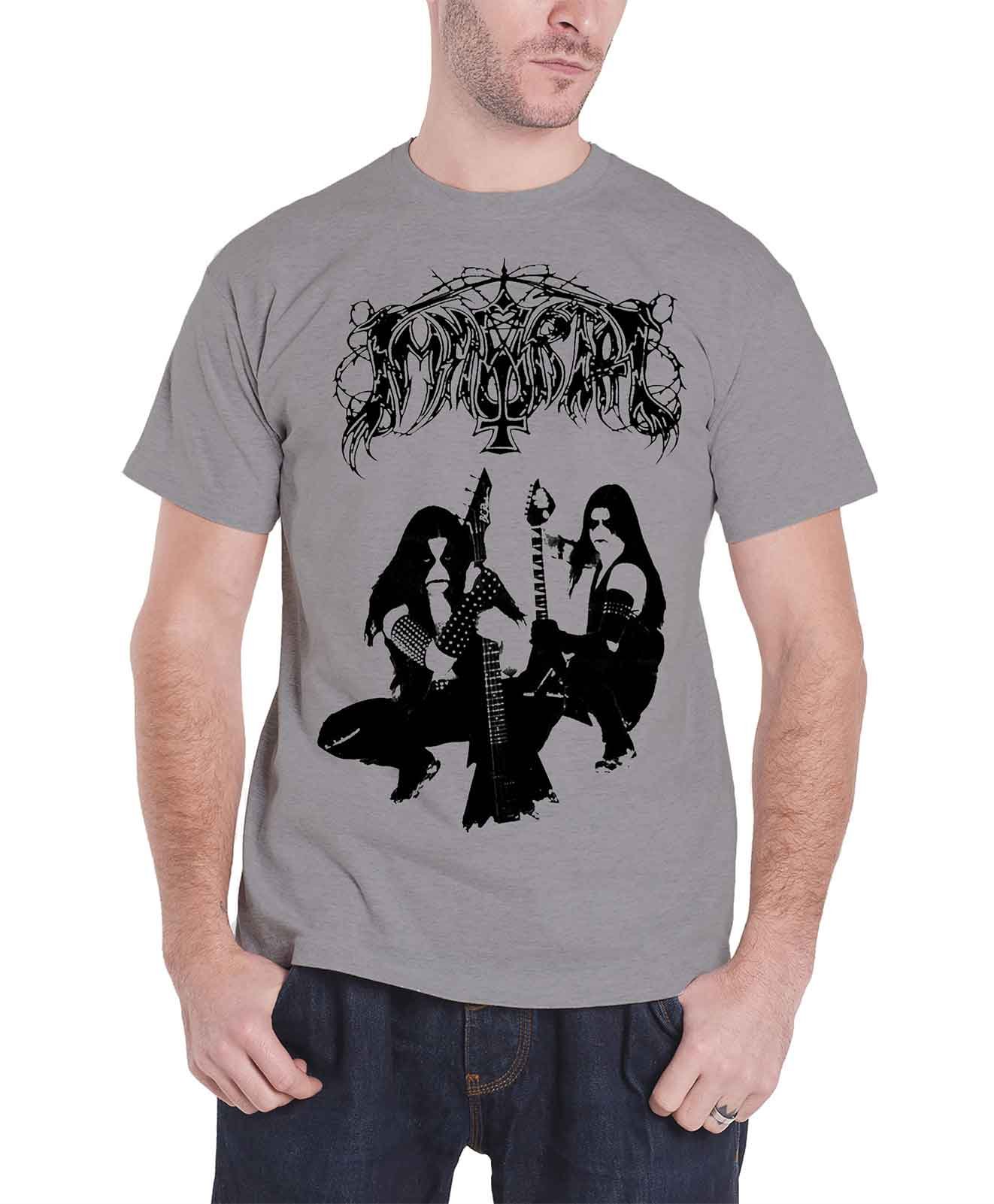 Immortal Grey Battles In The North Offiziell Herren Nue Grau T Shirt