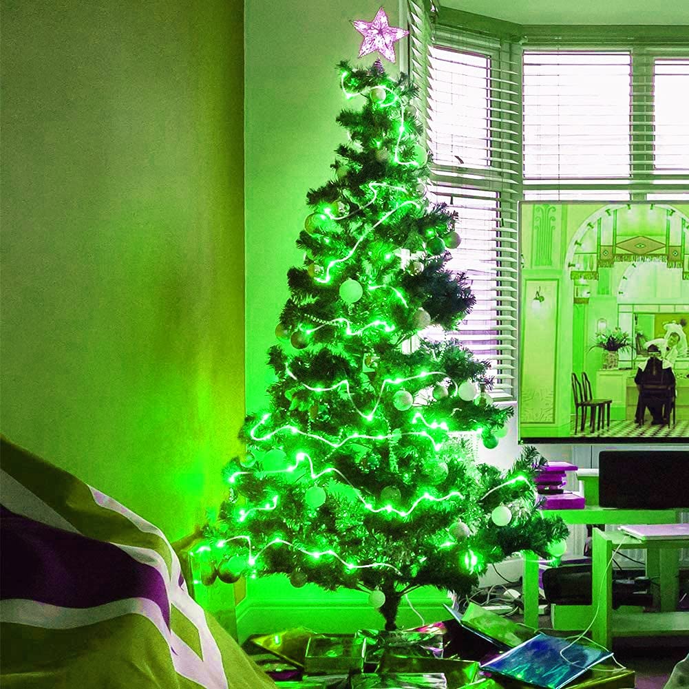 Guirlande lumineuse à fil de cuivre alimentée par piles, décoration de mariage, fête, décoration d'arbre, éclairage lumineux, éclairage intérieur et extérieur de jardin, corde lumineuse à LED, 5 m, 50