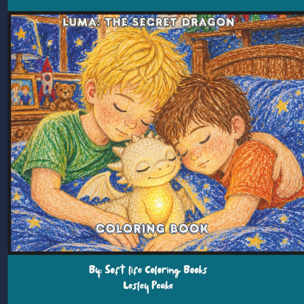 Luma: The Secret Dragon Coloring Book: “A Cute and Easy Dragon Coloring Book for Kids Ages 4–8 About Friendship, Kindness, and Everyday Adventures”