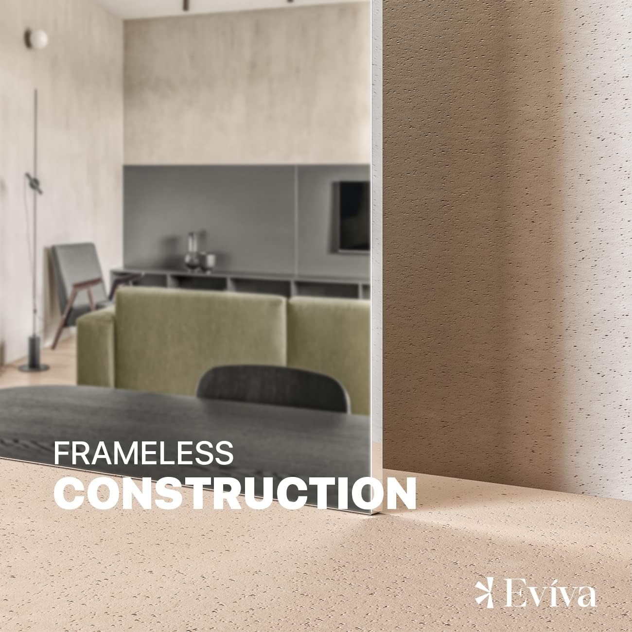 Eviva Sleek 24" x 30" Rectangular Frameless Mirror