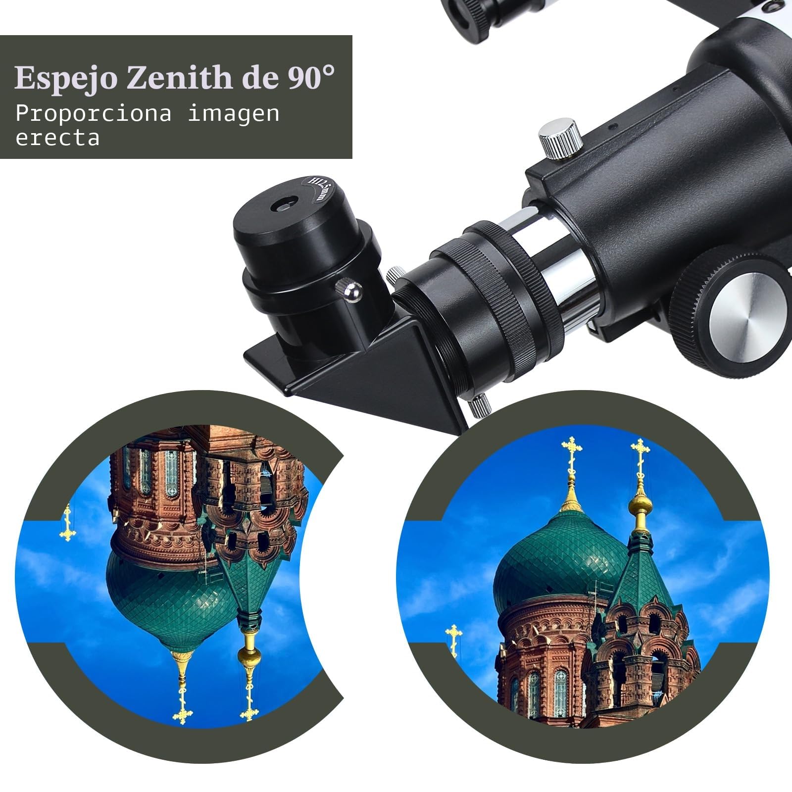 Telescopio para Adultos Principiantes, Apertura de 70 mm, 400 mm, Soporte AZ Completo, Multicapa, Refractor, telescopio de Viaje con trípode, Adaptador de teléfono