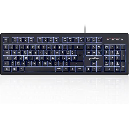 Tastiera USB 104 Tasti Layout Americano Nero - Foto 3