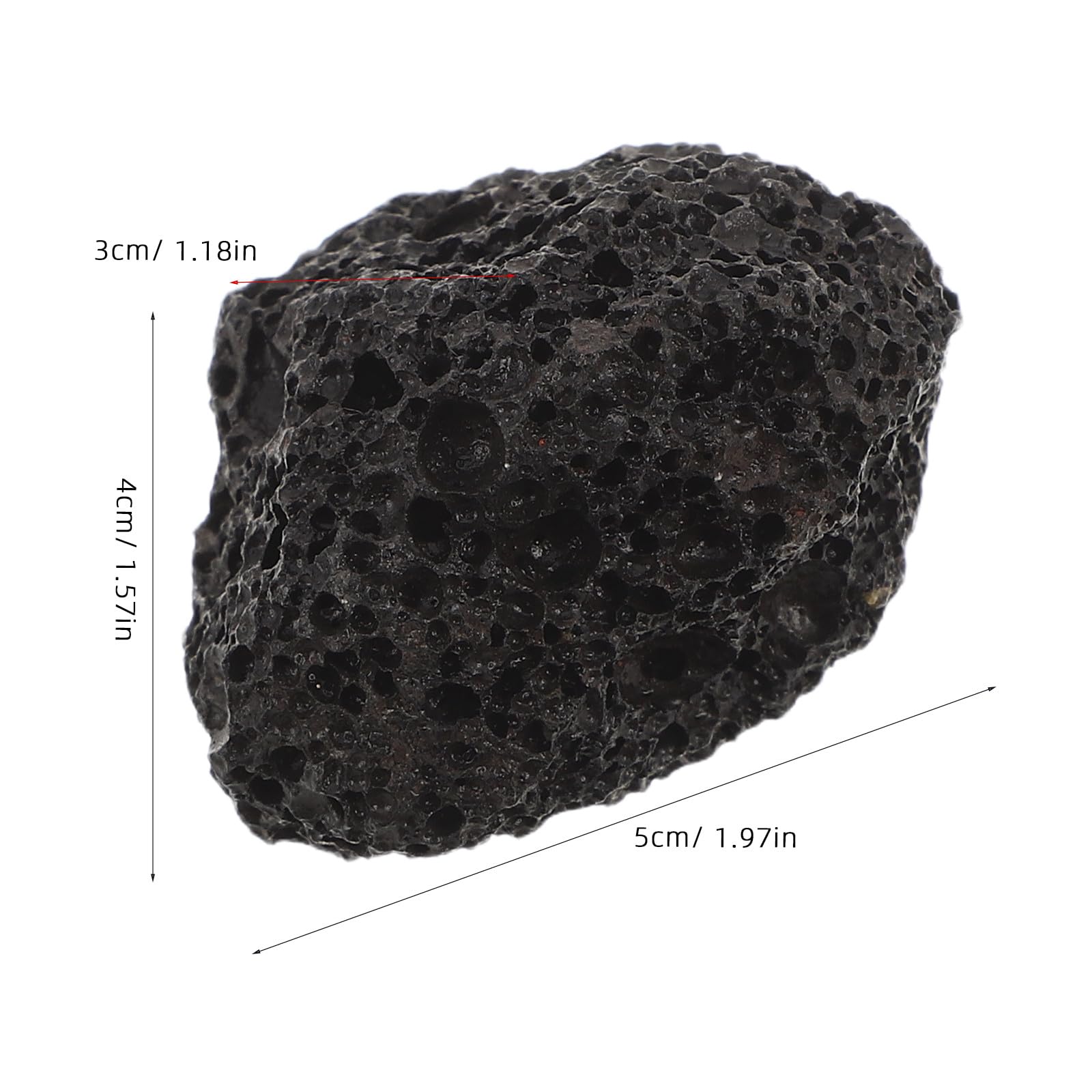 1 de Pierres de Lave pour Aquarium - Pierres d'aménagement paysager pour Aquarium - ponces volcaniques Naturelles pour cachettes pour Poissons, crevettes et bettas, Environ 1 kg/, 2-3 cm