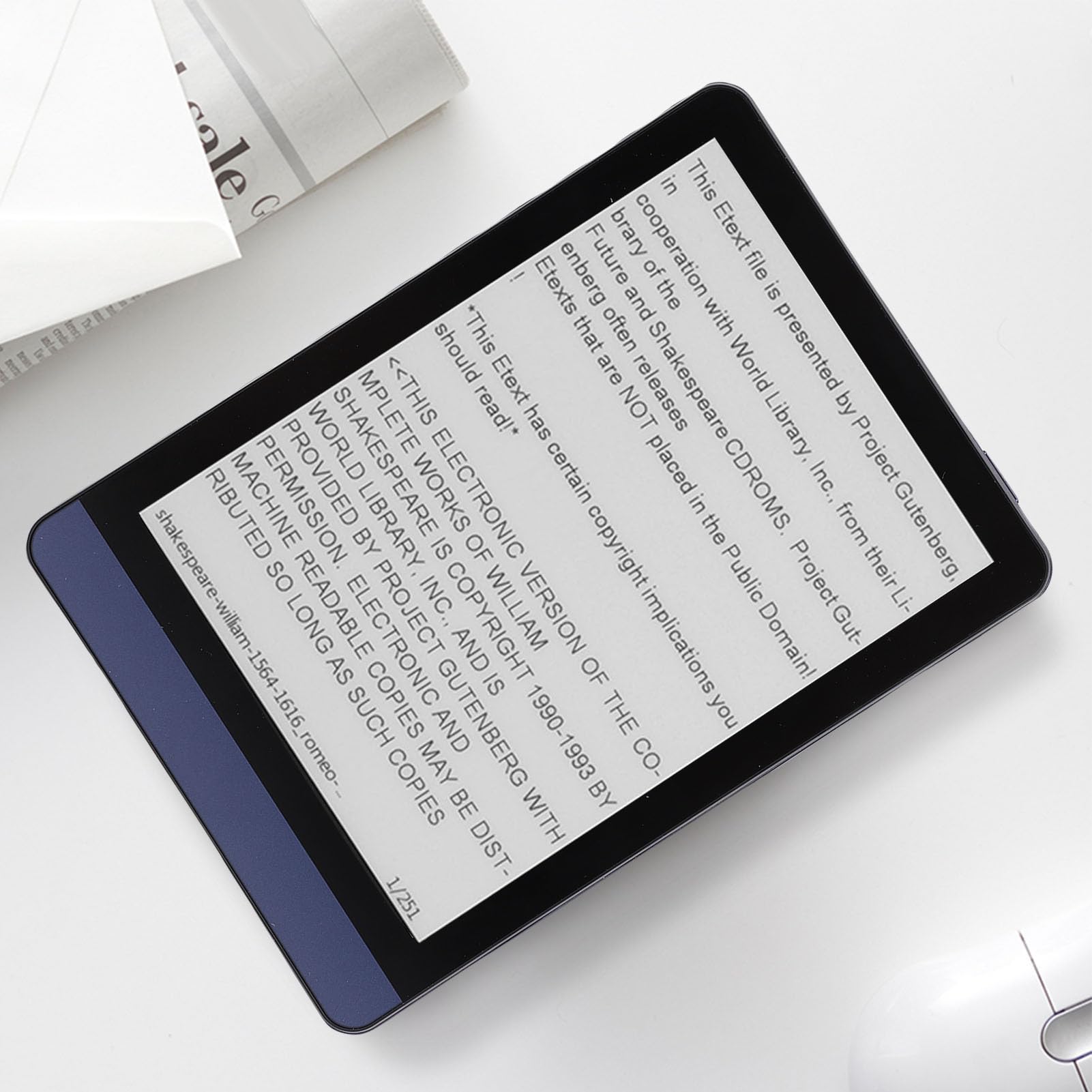 Wakects Lettore di Libri Elettronici da 6 Pollici, Dispositivo di Lettura di Libri Elettronici 11 con 3 GB 32 GB, Display 300 PPI, Bluetooth WiFi 2,4 G 5 G, Slot per Schede Fino a 1 TB, per la