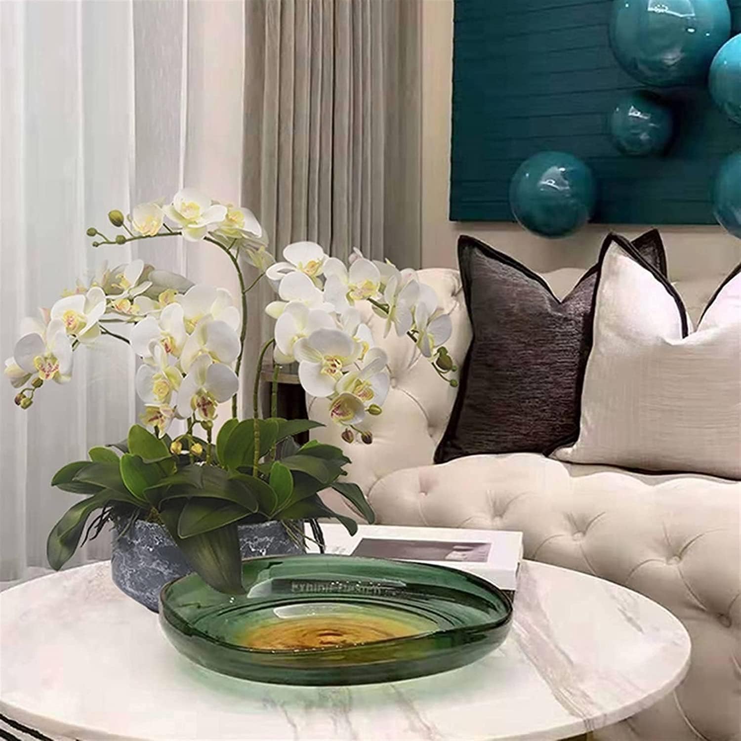 Orchidee, Fiori Artificiali, Fiori Finti, Piante Artificiali Vivaci, Decorazioni per la tavola e per Feste.