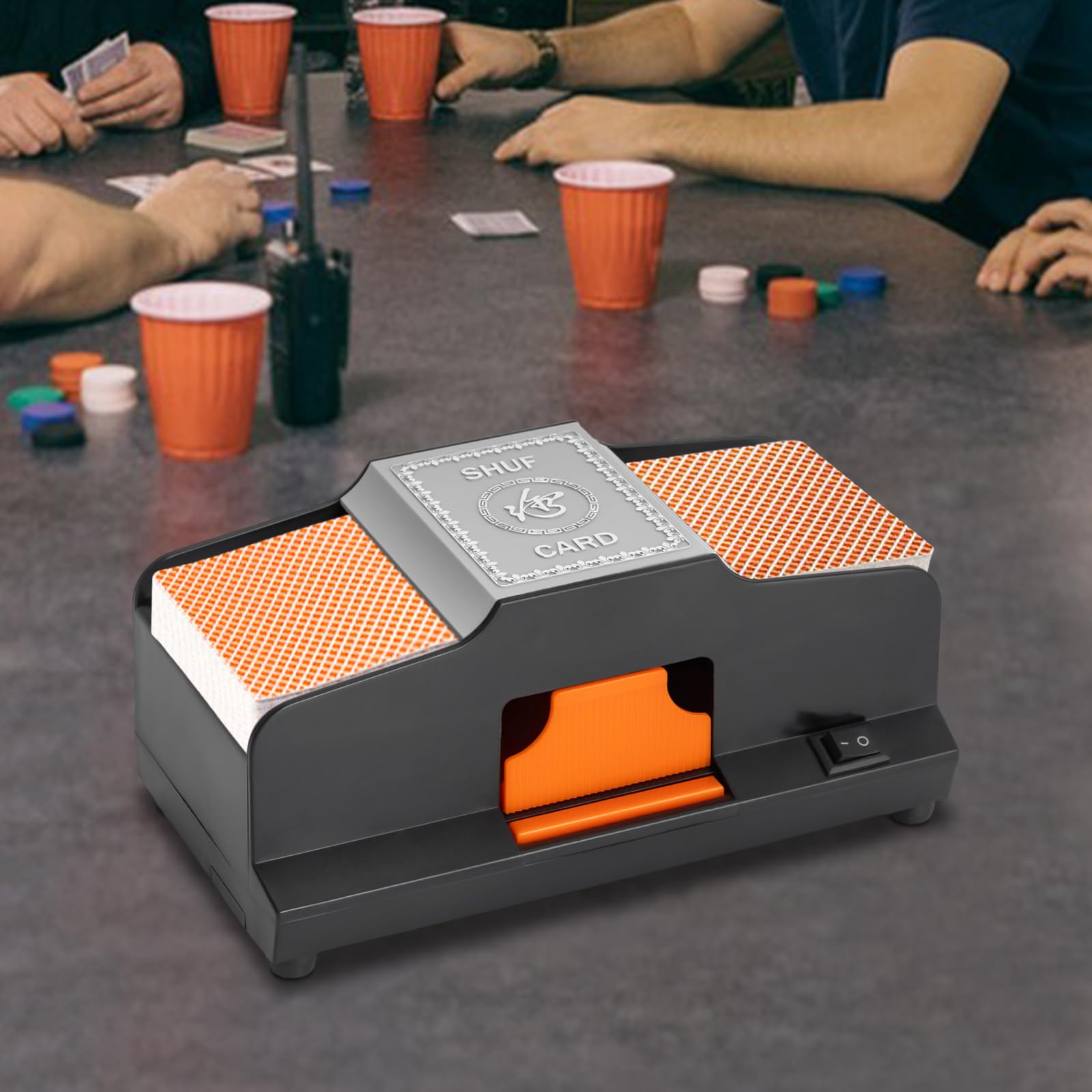 Miscelatore di carte automatico elettrico doppia modalità di miscelazione USB batteria per poker