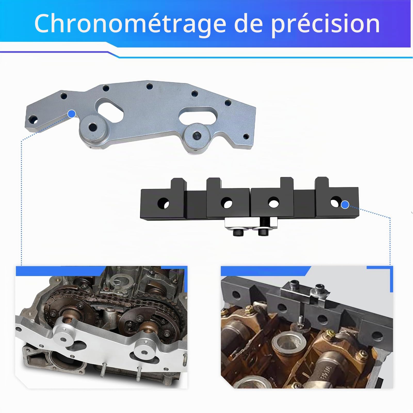 JAOGAUS Outils de Distribution Moteur, Chaîne de Distribution, | Ensemble D'outils pour Chaîne de Distribution Moteur avec Boîte À Outils Compatible avec M40 M42 M43 M44 M50 M52 M54 M56