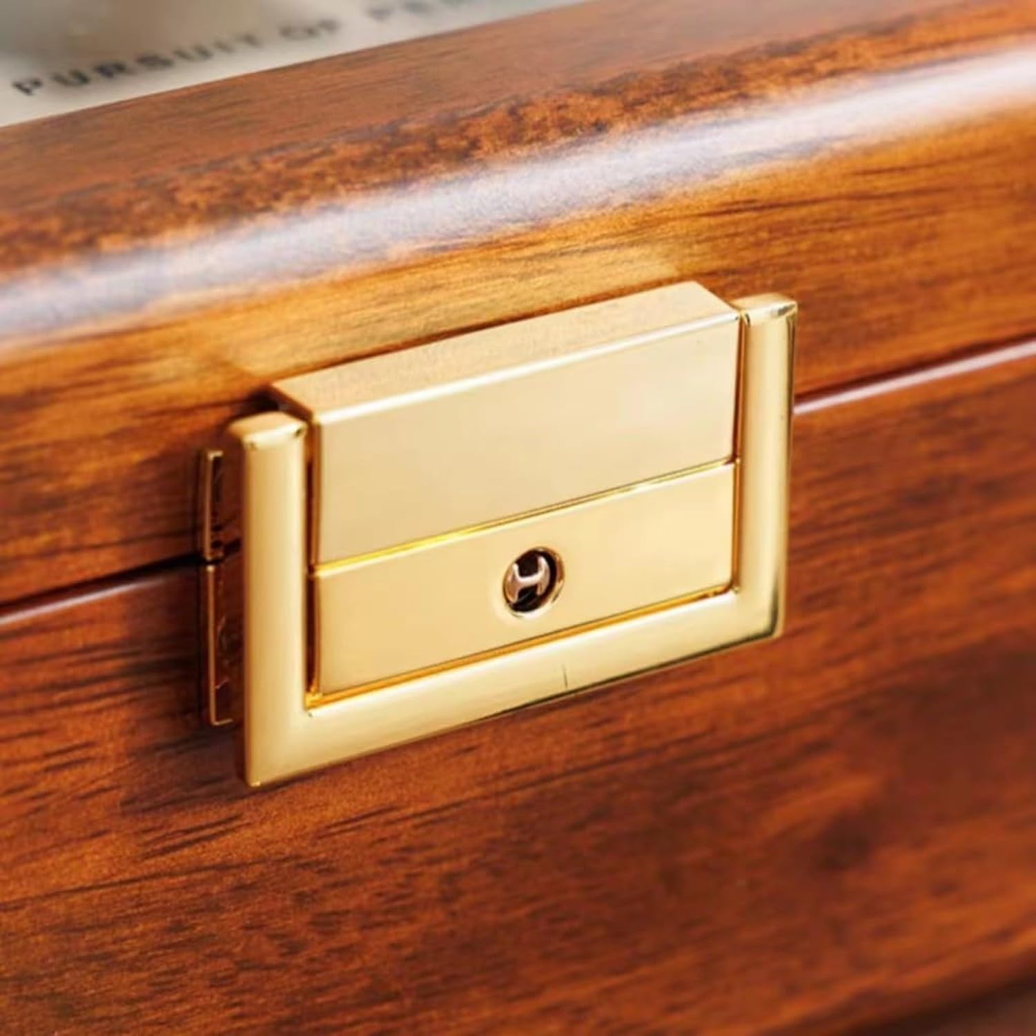 Astuccio Orologio in Legno Massello 8 Van Pietra con Coperchio in Vetro Noce Scatola Porta Orologi per Uomo Donna Custodia Da Tavolo, 8 Velluto marrone profondo slot, Legno di teak dorato massiccio