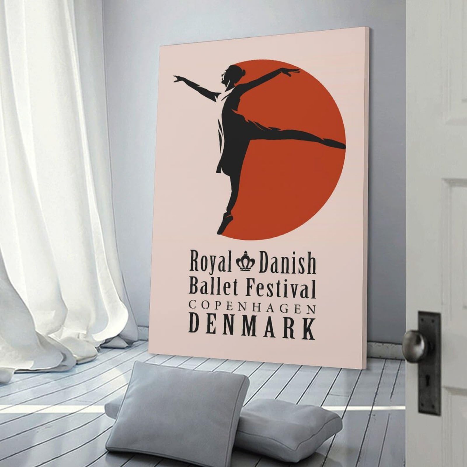 Junmoney Hanging Wall Art Royal Danish Ballet Festival, 12x18inch(30x45cm), for Contemporary Homes, Apartments Or Offices, Stylish Wall Art for Fresh Spaces